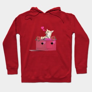 Puppy Chihuahua Valentine Hoodie